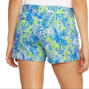 LILLY PULITZER Walsh Shorts in Seaweed Biggest Fan size 6